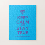 [Crown upside down] keep calm and stay true  Puzzles