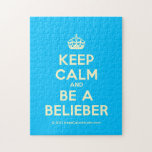 [Crown] keep calm and be a belieber  Puzzles