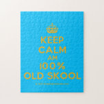 [Crown] keep calm am 100% old skool  Puzzles