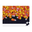 Puzzling Candy Corn Postcard