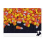 Puzzling Candy Corn Postcard
