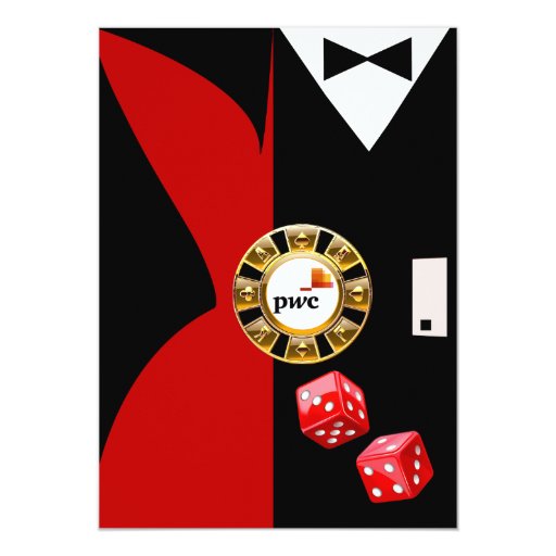 PwC Casino Royale Vegas Swank Dinner Dance 5x7 Paper ...