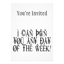 Pwn You Any Day Invite