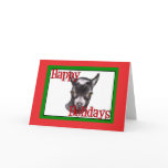 Pygmy Goat Holiday Christmas cards