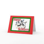 Pygmy Goat Kids Drawing Holiday Christmas cards