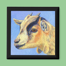 Pygmy Goat Magnet - "Sunny Goat"