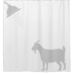 Pygmy Goat Shadow Silhouette Shadow Buddies Shower Curtain