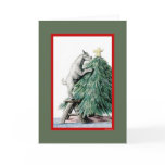 Pygmy Goat Sketch  Christmas Card cards