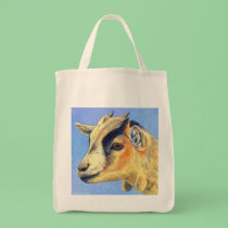 Pygmy Goat Tote Bag - "Sunny Goat"