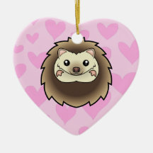 Pygmy Hedgehog Love (add your own message) Christmas Ornaments