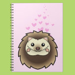 Pygmy Hedgehog Love Spiral Note Books