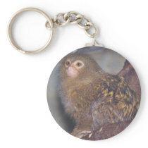 Pygmy Marmoset Portrait Keychain