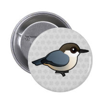 Pygmy Nuthatch Pinback Buttons