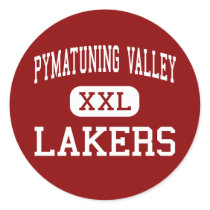 Pymatuning Valley - Lakers - High - Andover Ohio Round Sticker