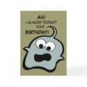 Pynki Q Blue Birthday Card