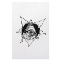 pyramid eye custom stationery