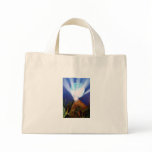 Pyramid n Blue planet with light spray painting Canvas Bags