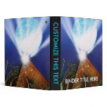 Pyramid n Blue planet with light spray painting Binders