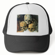 Pyramid of Skulls Paul Cezanne Mesh Hats