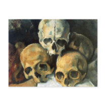 Pyramid of Skulls Paul Cezanne Post Card