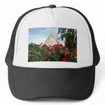 Pyramid Of The Magician With Bougainvillea, Uxmal Hat