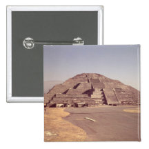 Pyramid of the Moon, built c.100-350 AD Pinback Buttons