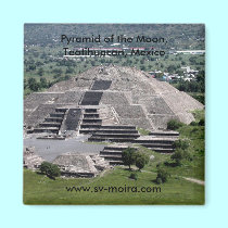 Pyramid of the Moon, Teotihuacan, Mexico magnets