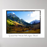 Pyramid Peak & Maroon Bells, Aspen, Colorado Print