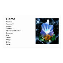 Pyramid Spray Painting with trees acoustic Business Card Templates