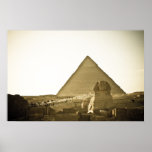 Pyramids at Giza in Cairo, Egypt Poster