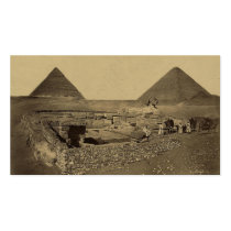 Pyramids of Cheops and Cheffreu, and Sphinx Business Cards