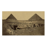 Pyramids of Cheops and Cheffreu, and Sphinx Business Cards