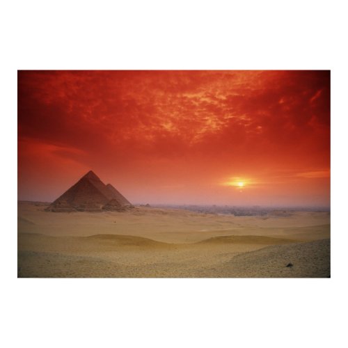 Pyramids of Egypt Through the Stargate print