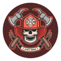 Pyre-ate Round Stickers