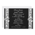 Pyre (Black) Wedding Invitation