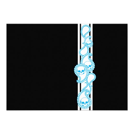 Pyre (Cyan) Wedding Invitation