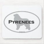 Pyrenees Oval mousepads