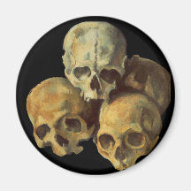 Pyrimid of Sculls Refrigerator Magnet