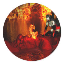 Pyriphlegethon stickers by MoonArtandDesigns Pyriphlegethon stickers
