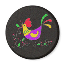 Pysanka Symbol: Rooster magnets