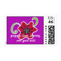 Pysanky Symbols Series: Poppy postage