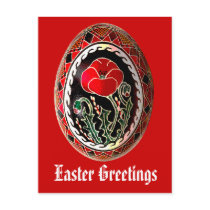 Pysanky Ukrainian Easter Egg Card Post Card