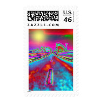 pyschadelic road postage by imagia77 pyschadelic road postage
