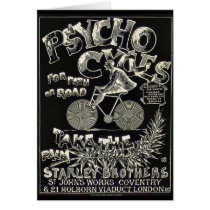 Pyscho Cycles - Vintage Bike Advertisement cards