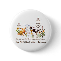 Pythagoras Vegetarian quote Buttons