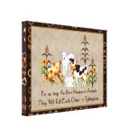 Pythagoras Vegetarian Quote Gallery Wrap Canvas
