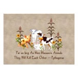 Pythagoras Vegetarian quote Invite