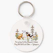 Pythagoras Vegetarian Quote keychains by orsobear Pythagoras Vegetarian Quote keychains