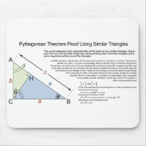 Pythagorean Theorem Proof Using Similar Triangles Mouse Pads