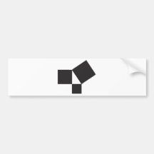 pythagorian thoerem bumper stickers